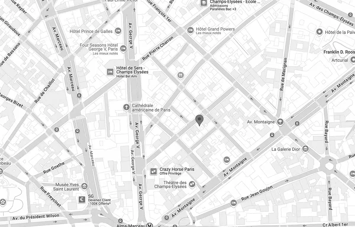 Hayot map – Docteur Bernard Hayot